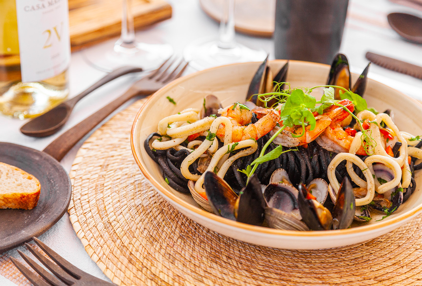 Platillo de mariscos
